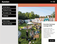 Tablet Screenshot of kunsten.dk
